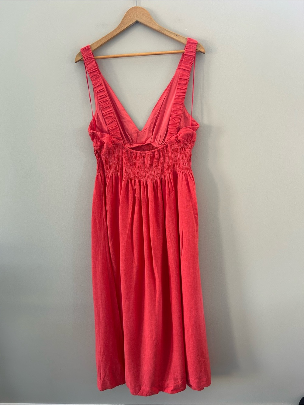 Abercrombie & Fitch Coral Red Maxi Dress - Picture 4 of 4